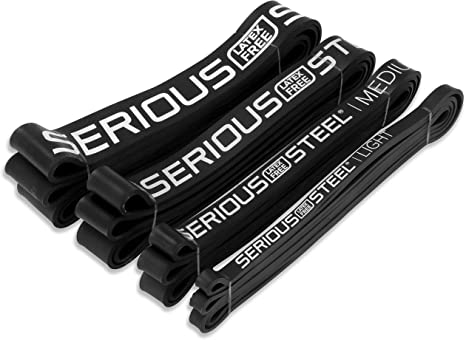 Serious Steel Fitness 41" Non-Latex / Latex Free Assisted Pull-Up Bands and Resistance Bands