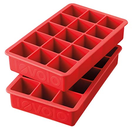 Tovolo Perfect Cube Ice Trays, Chili Pepper, Set of 2