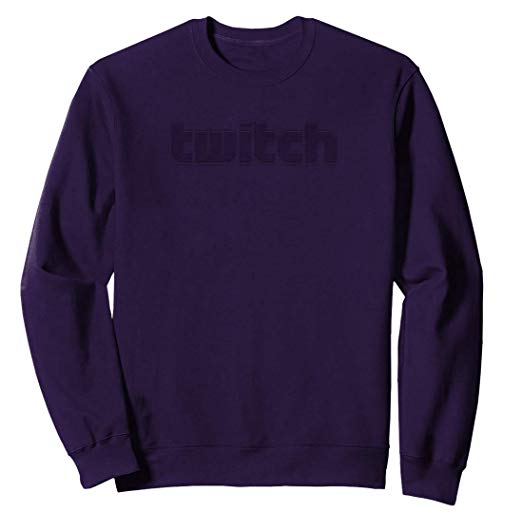 Twitch Embossed Logo Crew Sweater - Purple