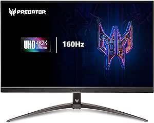 Acer Predator XB273K V3bmiiprx 27" UHD 3840x2160 Gaming Monitor | AMD FreeSync Premium | Agile-Splendor IPS 400 | 160Hz Refresh | Up to 0.5ms | DCI-P3 95% | DisplayHDR 400 | 1 x DP 1.4 & 2 x HDMI 2.1