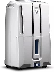 De'Longhi 35 Pint Dehumidifier with Pump, White