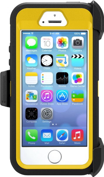 OtterBox 77-33382 Defender Series Case for iPhone 5/5s/SE - Hornet (Sun Yellow/Black)