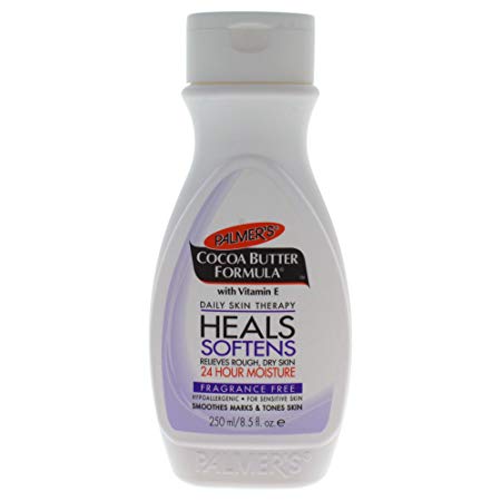 Palmer's Cocoa Butter Formula Daily Skin Therapy Body Lotion with Vitamin E, Softens Smoothes, Fragrance Free, 8.5 Fl Oz