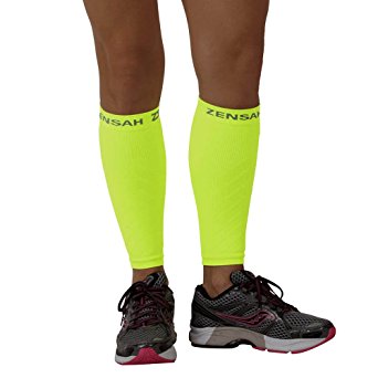 Zensah Compression Leg Sleeves – Helps Shin Splints, Leg Sleeves for Running