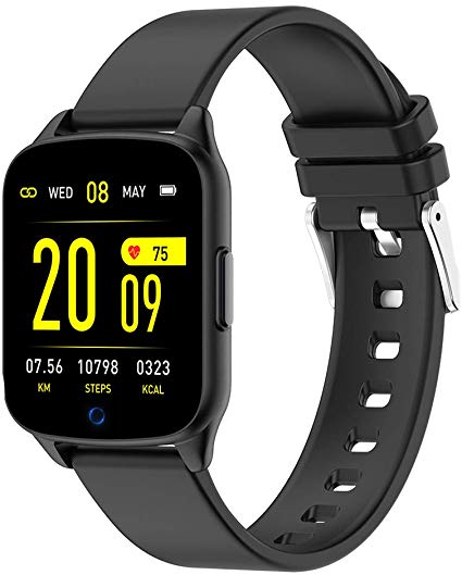 Gute Bluetooth Smart Watch, Fitness Tracker Smartwatch heart rate watch Blood Pressure Activity Watch,Sleep-Tracking Calls SMS Notification Remote Camera For iOS Android Phone