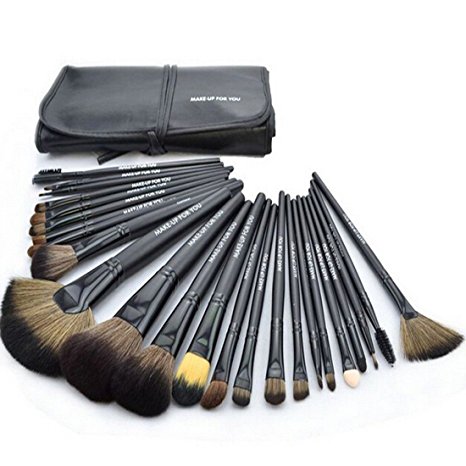 Hss Makeup Brush Set Cosmetic Brush Set Professional Cosmetics Brushes Tool Kit, Durable Soft and Comfortable for Use (Black)