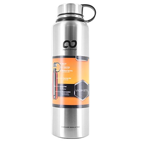 Alpha Armur Insulated Water Bottle Double Wall Vacuum Insulated Stainless Steel Bottle Thermos Water Bottles Flasks with Wide / Narrow Swell Flask Mouth (12 Oz,16 Oz,20 Oz,25 Oz,26 Oz,32 Oz,50 Oz)