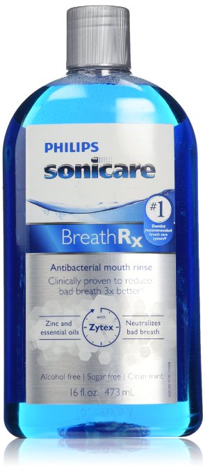 Philips Sonicare Breathrx Antibacterial Mouth Rinse, 16 FL. OZ.