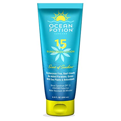 Ocean Potion Spf#15 Sunscreen Lotion 6.8 Ounce Scent Of Sunshine (200ml) (2 Pack)