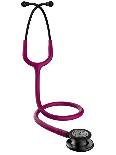 3M Littmann 5871 Classic III Stethoscope, Smoke-Finish Chestpiece, Raspberry Tube, 27"