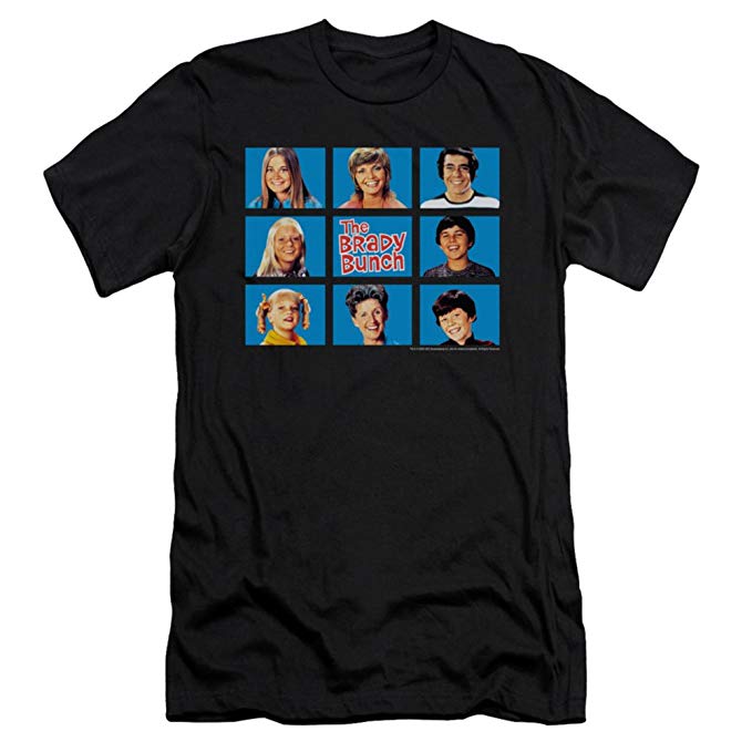 Brady Bunch TV Show Framed Adult T-Shirt Tee