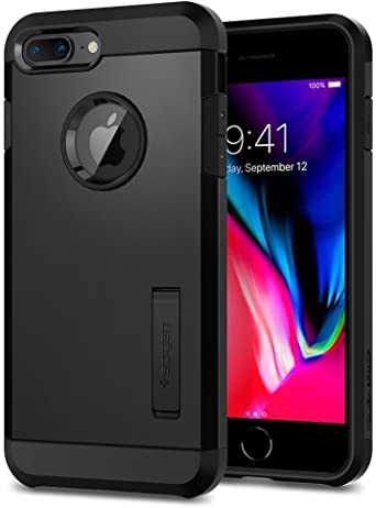 Spigen Tough Armor [2nd Generation] Designed for Apple iPhone 8 Plus Case (2017) / Designed for iPhone 7 Plus Case (2016) - Black