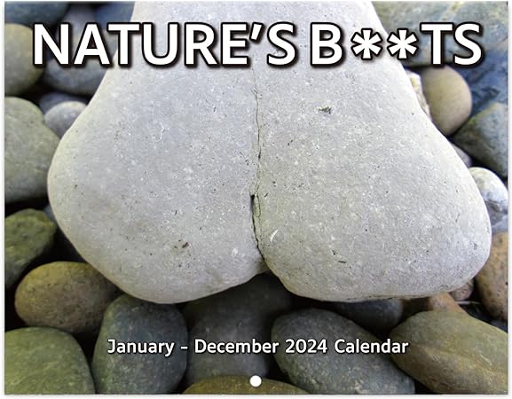 2024 Calendar - Gag Gifts, Funny Calendar 2024, Jan. 2024 - Dec. 2024, Funny Nature Calendar,11" x 17" (Open), 11" x 8.5"(Closed), Perfect 2024 Wall Calendar for White Elephant Gifts