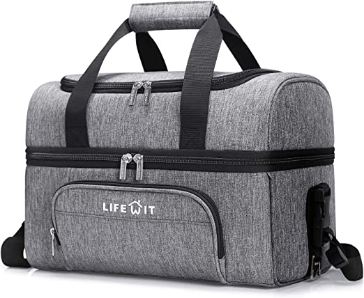 Lifewit Cooler Bag Insulated 24-Can Large, 20L Double Decker Soft Cooler Soft-Sided Cooling Bag for Beach/Picnic/Sports