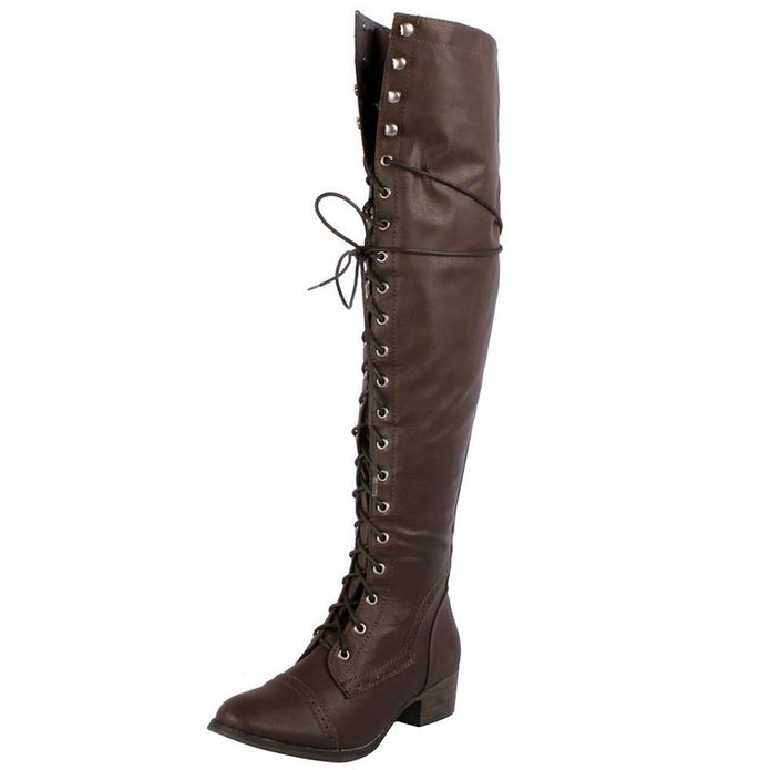 Breckelles Womens Alabama-12 Knee High Riding Boots