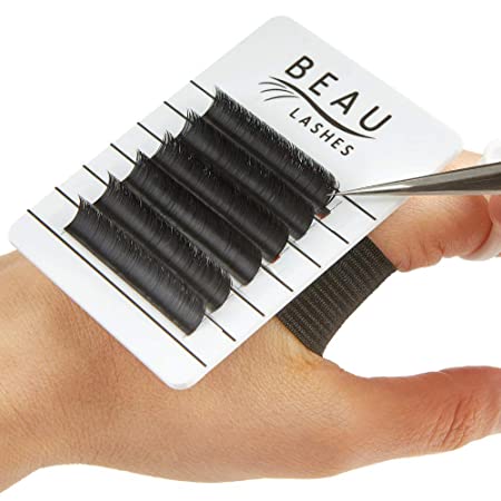 Eyelash Extension Hand Lash Holder Pallet With Disposable Glue Rings - Professional Plate With Black Elastic Wrist Strap For Individual Lash Artists – A Tool To Help Pickup Of Lashes
