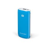 RAVPower 6000mAh Luster Portable Charger with iSmart Technology External Battery Pack Power Bank 21A Output iPhone 6 5s 5c iPad Air 2 mini 3 Galaxy S5 S4 Note 4 3 Nexus 6 LG and More- Blue