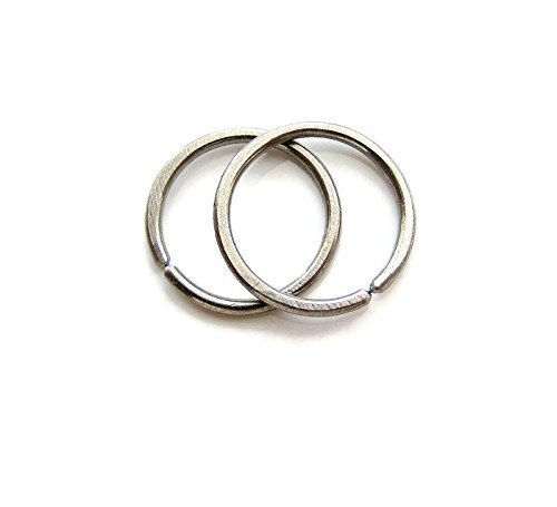 Nickel Free Niobium Hoop Ring Earrings for Extremely Sensitive Ear Lobe Small 10mm One Pair