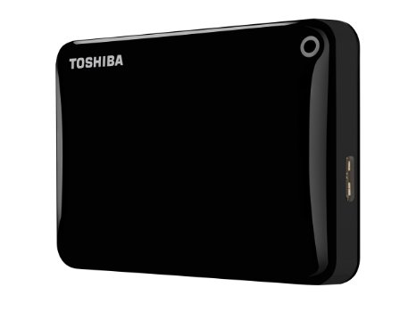 Toshiba Canvio Connect II 1 TB External Hard Drive (2.5" (6.4 cm), USB 3.0) Black