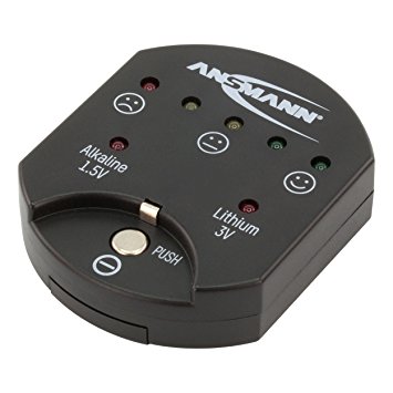 ANSMANN Battery Test Capacity Indicator for Alkaline and Lithium Button Cells