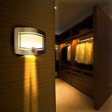 LED Wall Light OxyLED Luxury Aluminum Stick Anywhere Bright Motion Sensor Activated LED Wall Sconce Night Light Auto OnOff for Hallway Pathway Staircase Garden Wall Drive Way T-03