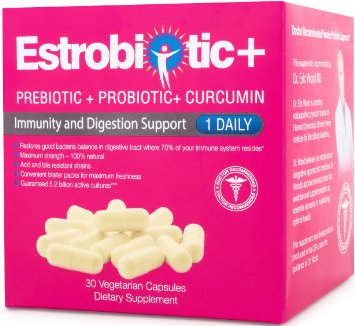 Estrobiotic Womens Probiotics With Prebiotics and Curcumin