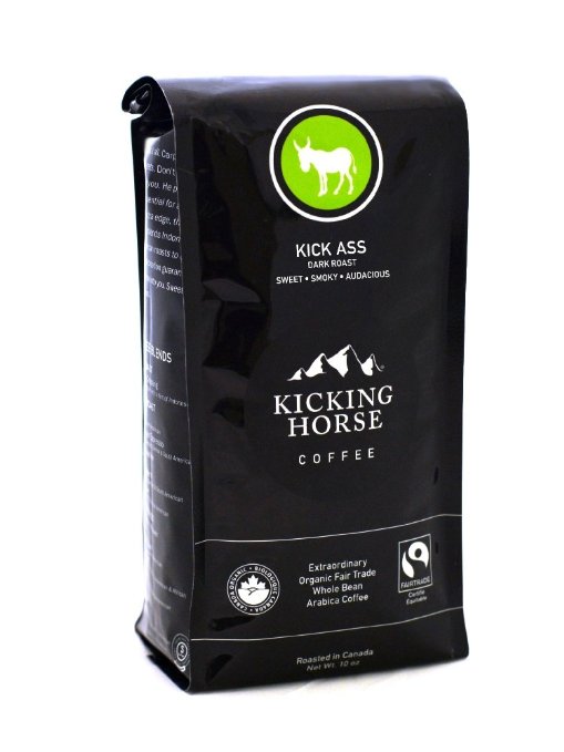 Kicking Horse Coffee Kick Ass Whole Bean Coffee 10 Ounce