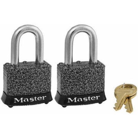 Master Lock 380T Keyed-Alike Padlock, Rustoleum, 2-Pack