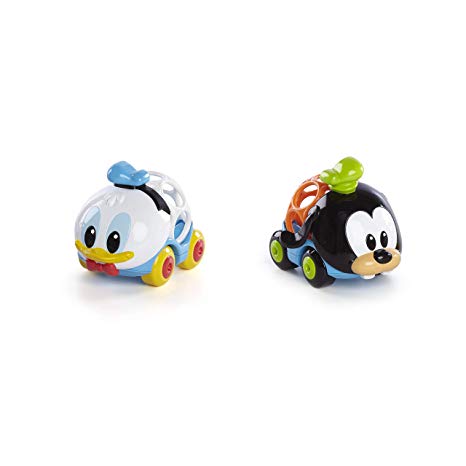 Disney Baby Go Grippers Donald & Goofy Push Cars from Oball, Ages 12 Months