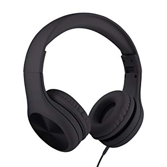 New! LilGadgets Connect  Pro Premium Volume Limited Wired Headphones with SharePort for Children/Kids (Black)