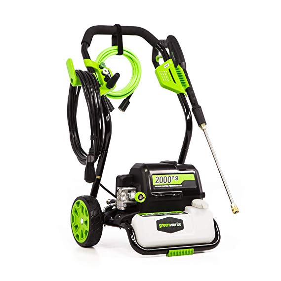 Greenworks GPW2000-1 2000 PSI 1.2 GPM Electric Pressure Washer