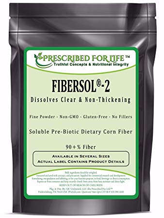 Fiber - Compare to Fibersol(R)-2 - Digestion-Resistant Maltodextrin Pre-Biotic Soluble Fiber - 90+% Fiber, 12 oz