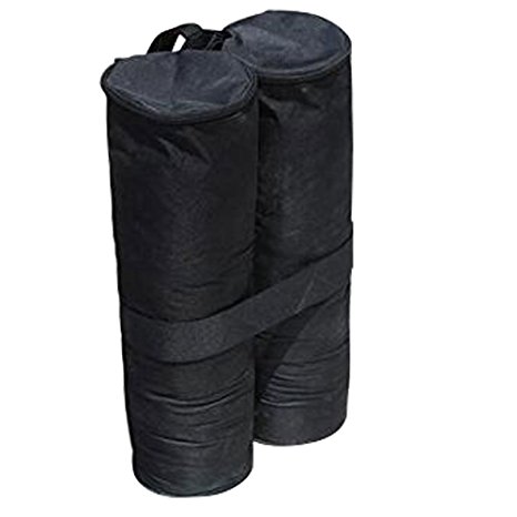 Uscanopy Pop Up Canopy 17-inch Sand Bag Anchor Kit Gazebo Tent Leg Weight Bag Set of 4 Black