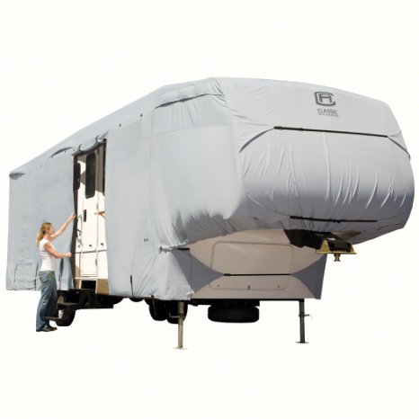 Classic Accessories 80-186-181001-00 OverDrive PermaPro Heavy Duty 5th Wheel & Toy Hauler Cover, Fits 33' - 37' Extra Tall 5th Wheel Trailers