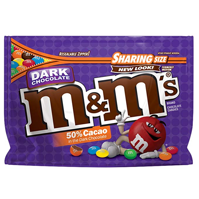 M&M'S Dark Chocolate Candy Sharing Size 10.1-Ounce Bag