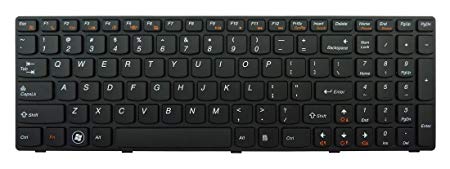 Eathtek Replacement Keyboard with Frame For IBM lenovo B570 B580 B580A B585 B590 series Black US Layout, Compatible with part# 25-013328 9Z.N5SSW.A01 NSK-B5ASW 01 25209782 25013385