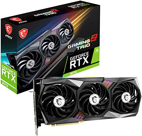 MSI Gaming GeForce RTX 3070 8GB GDDR6 PCI Express 4.0 x16 ATX Video Card RTX 3070 Gaming Z Trio LHR