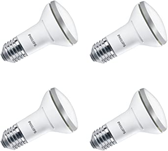 Philips LED Lustre E27 Edison Screw Reflector Light Bulb, 2.7 W (40 W) - Warm White, Pack of 4