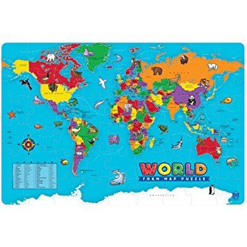 Educational Insights World Foam Map Puzzle