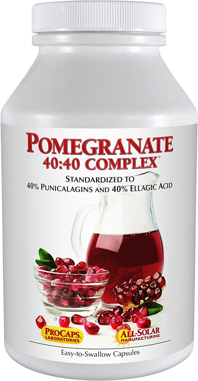 Andrew Lessman Pomegranate 40-40 Complex 180 Capsules – All-Natural, High-Potency Extract to Protect Your Body from Free Radical Damage. No Sugar, Calories, Sweetener, Preservatives. No Additives