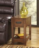 Signature Design by Ashley Contemporary Brown Living Room Chairside End Table