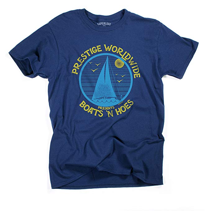 Superluxe Clothing Mens Unisex Boats N Hoes Prestige Worldwide T-Shirt