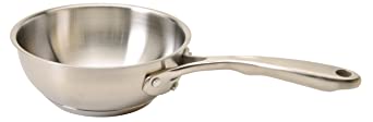 Update International CCP-01 Induction-Ready Conical/Saucier Pan, 1 Qt, Stainless Steel