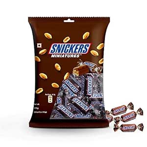 Snickers Peanut Filled Miniature Chocolates Birthday Gift Pack, 150Gram (Pack of 2)
