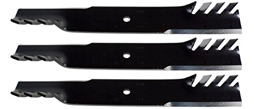 3 Pack of USA Mower Blades Commercial Tooth Mulching Hi-Lift fit Scag A48111, Bobcat, Husqvarna, Lesco and Snapper