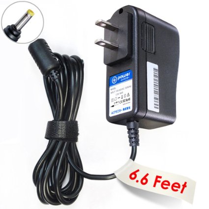 T-Power (TM) (6.6ft Long Cable) AC/DC Adapter for Sylvania Portable Dvd Player Sdvd9020 Sdvd7014 Sdvd9002 Sdvd7027 Sdvd8737 Sdvd9000b2 Sdvd8727 Sdvd8732 Sdvd7015 Sdvd1048 Sdvd7015 DVD Player Charger
