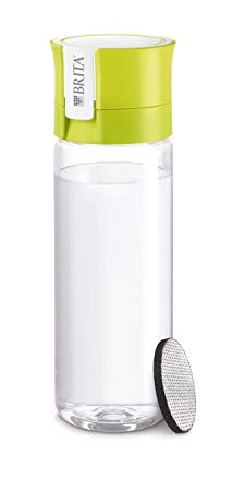 BRITA Fill and Go Vital Water Filter Bottle BPA Free Includes 1 Microdisc Lasting 150 Litres, Lime, 600 ml