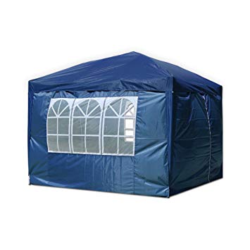 huigou fold-in pavilion tent gazebo 3x3m garden camping waterproof gazebo pop up with sides and Unique WindBar
