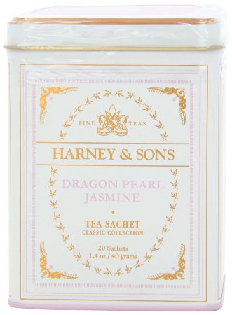 Harney & Sons White Tea, Dragon Pearl Jasmine, 20 Sachets