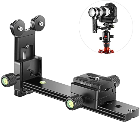 Neewer Telephoto Lens Support Bracket Quick Shoe Plate Long-Focus Stand Holder with 1/4inch and 3/8inch Screw Thread for Tripod Ball Head DSLR Camera Photography Compatible with Arca-Swiss